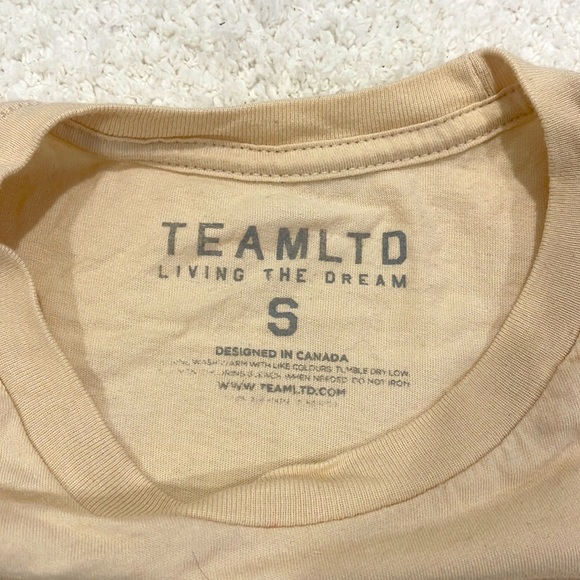 TEAMLTD - Crewneck T-shirt - Beige (size small) - Picture 4 of 5